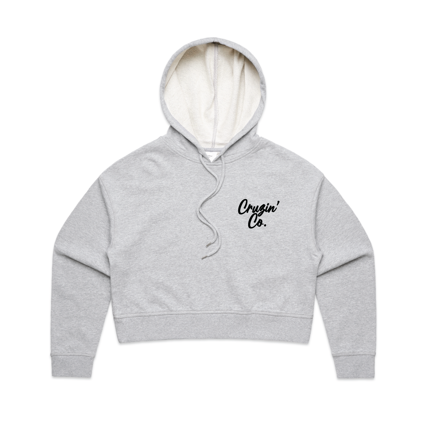 Cruzin' Co. Cursive Logo | Ladies Crop Hoodie