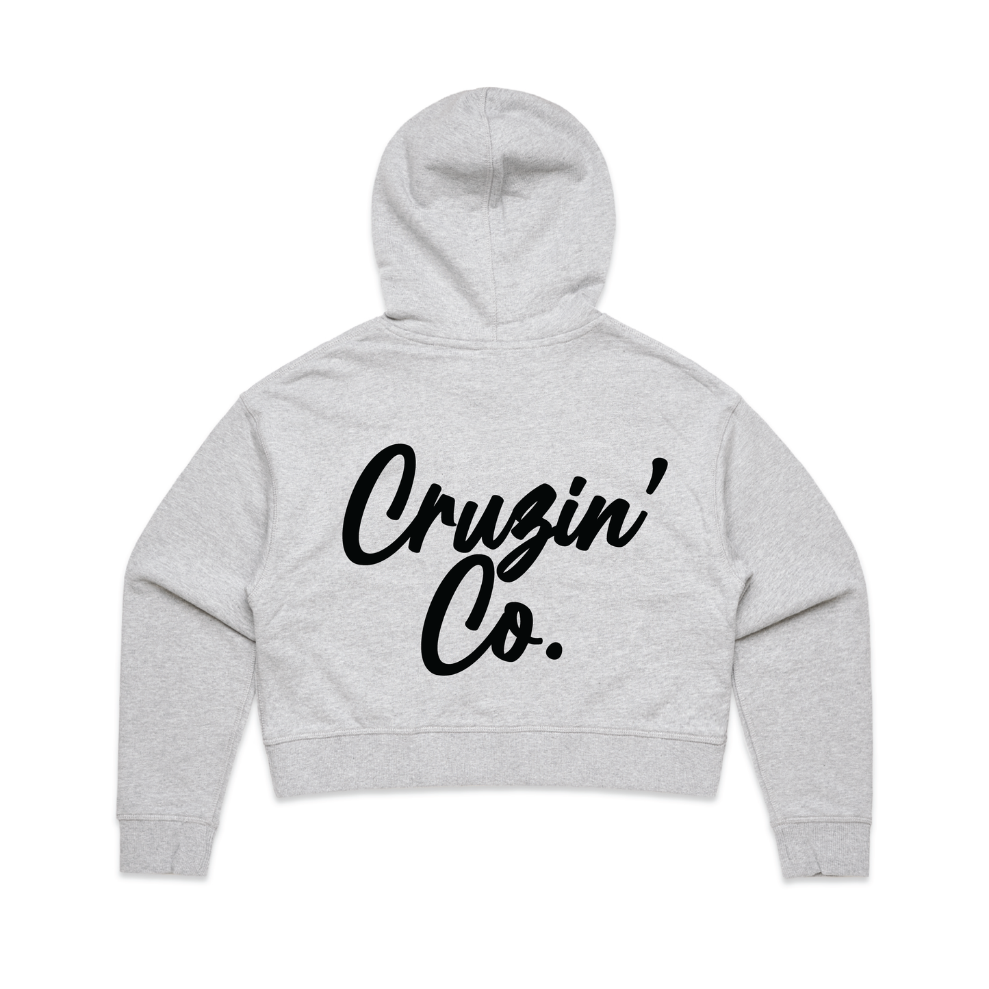 Cruzin' Co. Cursive Logo | Ladies Crop Hoodie