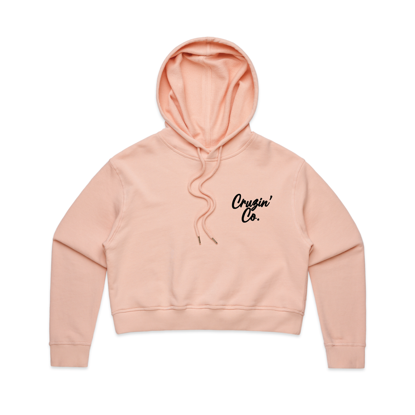 Cruzin' Co. Cursive Logo | Ladies Crop Hoodie