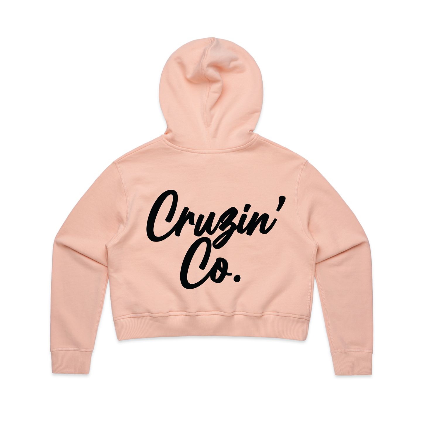 Cruzin' Co. Cursive Logo | Ladies Crop Hoodie