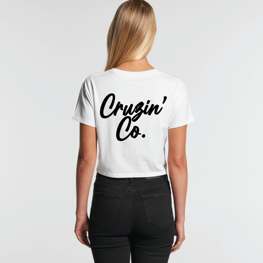 Cruzin' Co. Cursive Logo | Ladies Crop