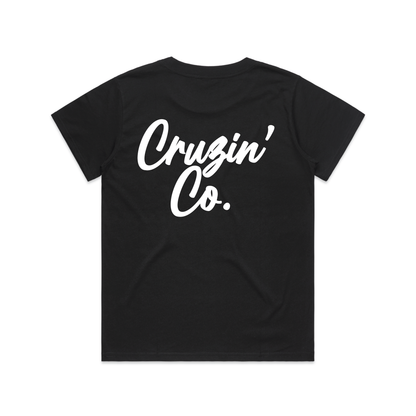 Cruzin' Co. Cursive Logo | Ladies Tee