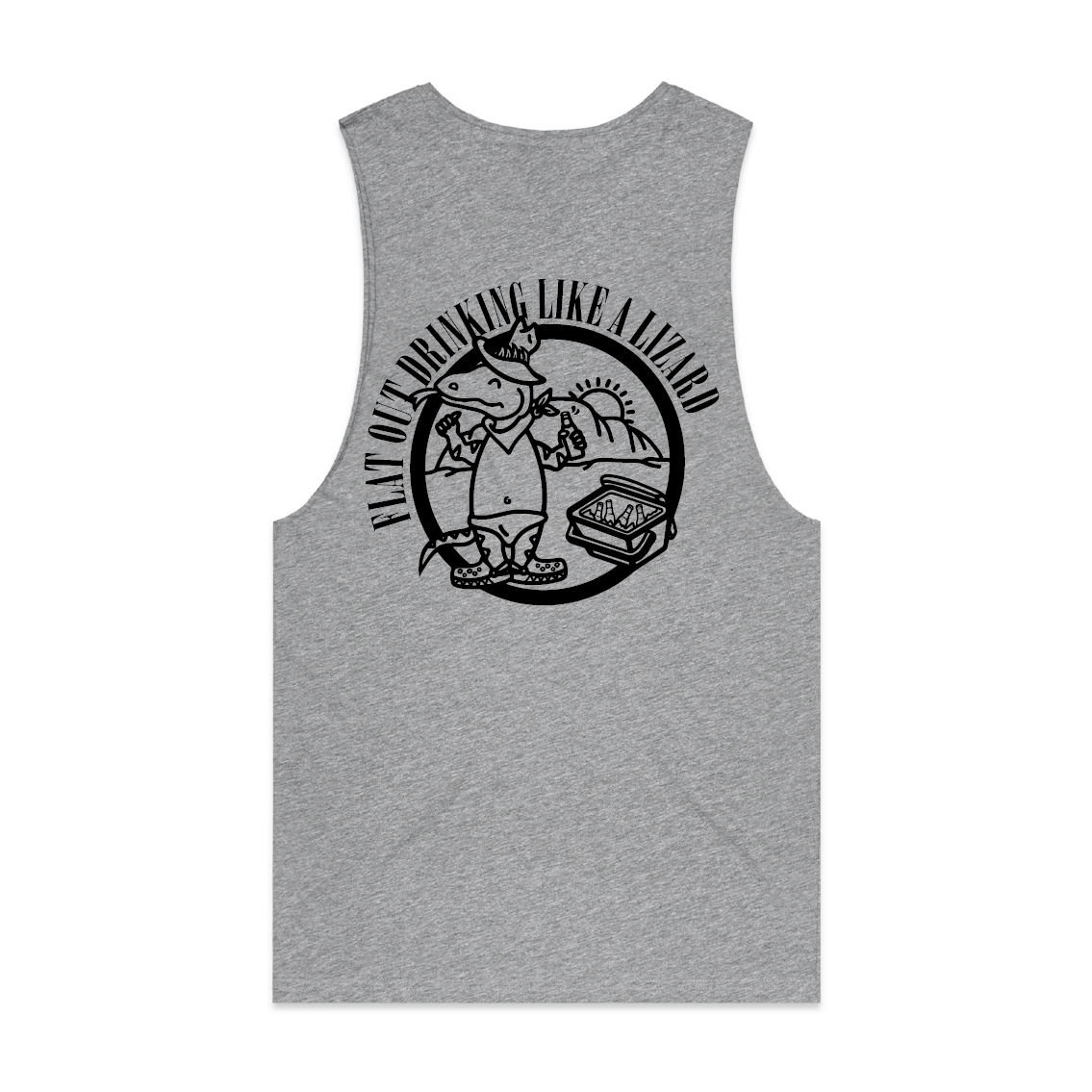 Flat Out Drinking Like A Lizard | Muscle Tank