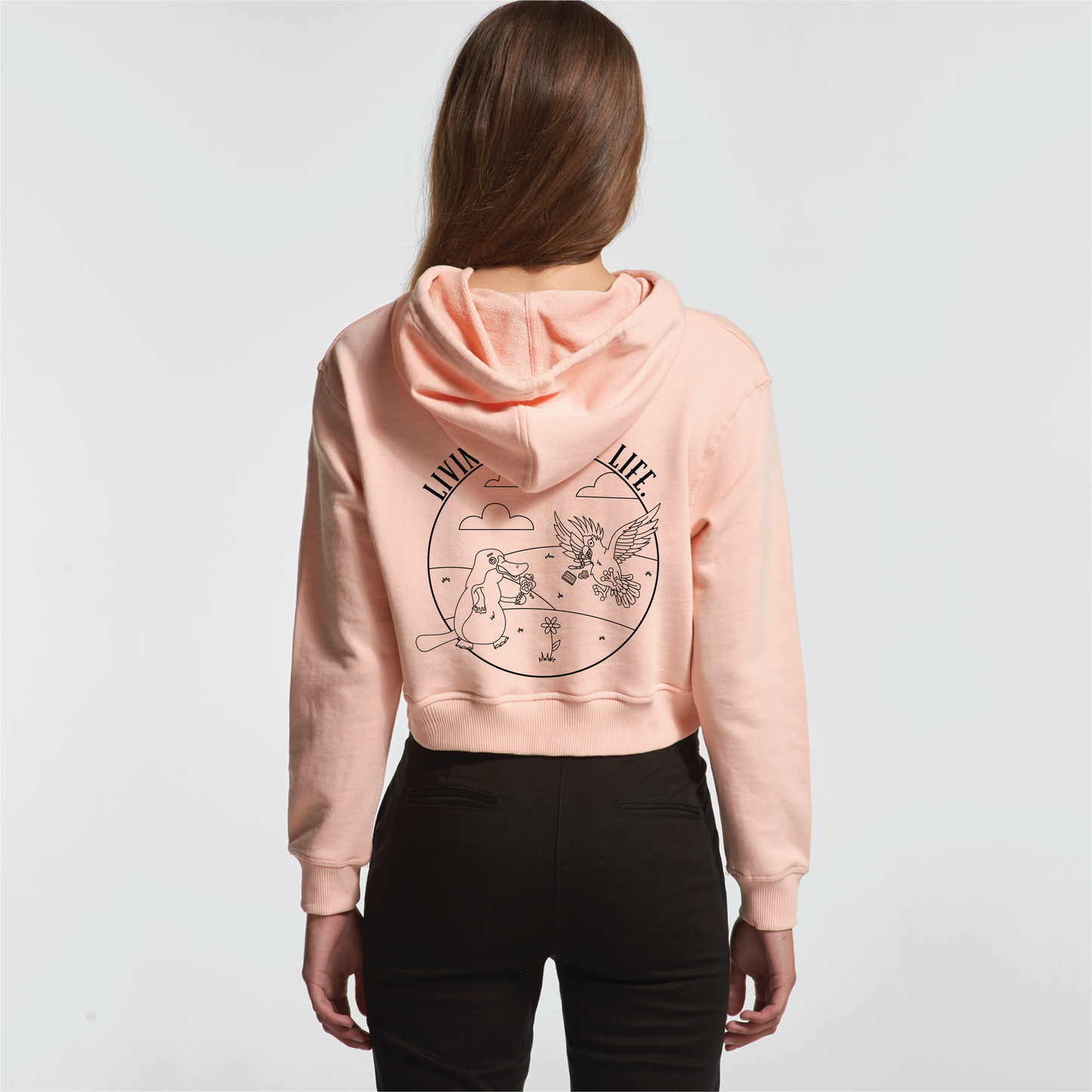 Livin' The Sweet Life | Ladies Crop Hoodie