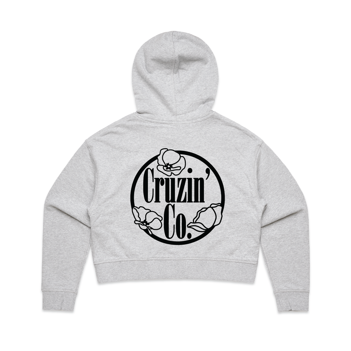 Cruzin' Co. Anzac Logo | Ladies Crop Hoodie