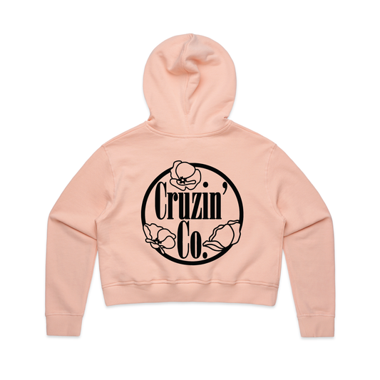 Cruzin' Co. Anzac Logo | Ladies Crop Hoodie