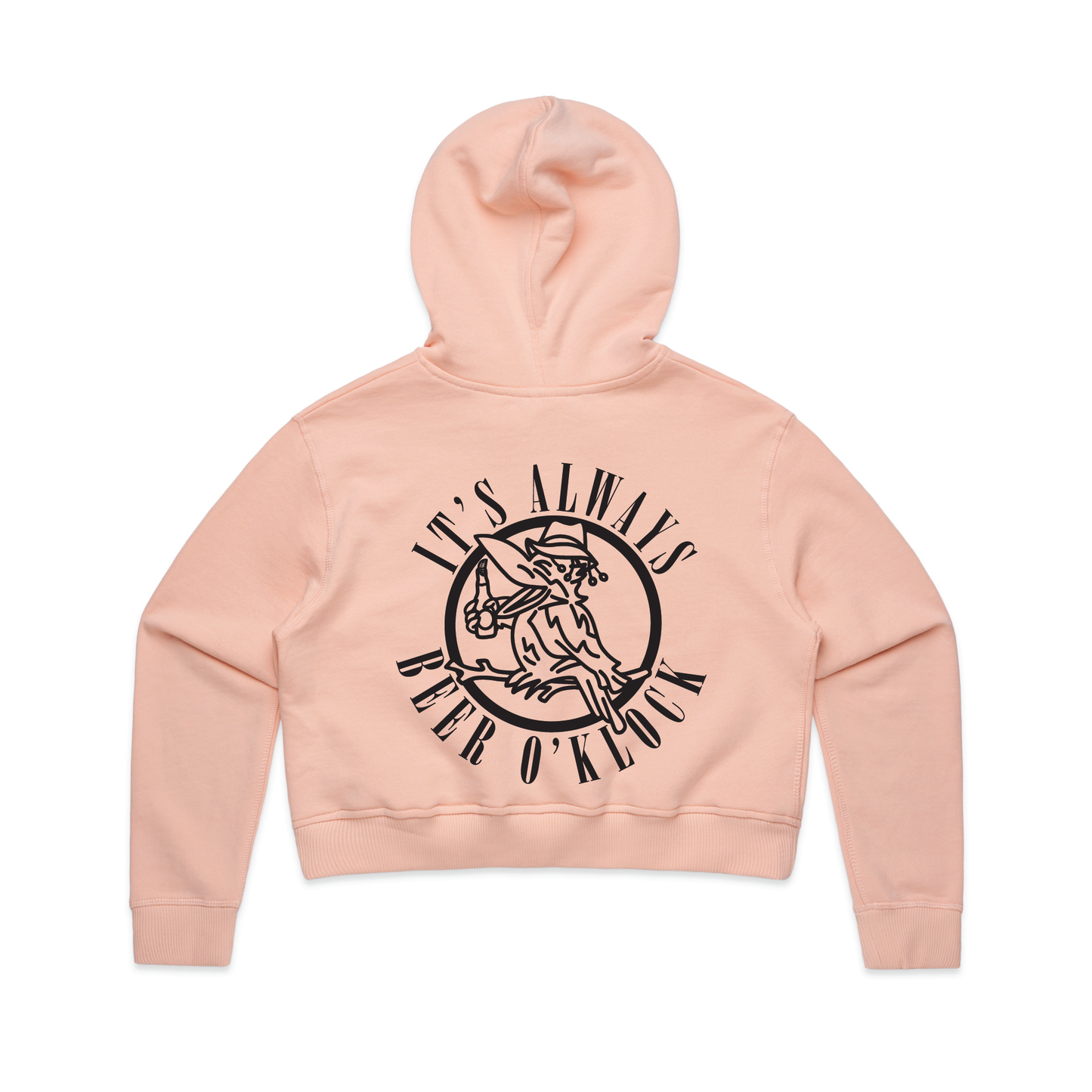 It's Always Beer O'Klock | Ladies Crop Hoodie