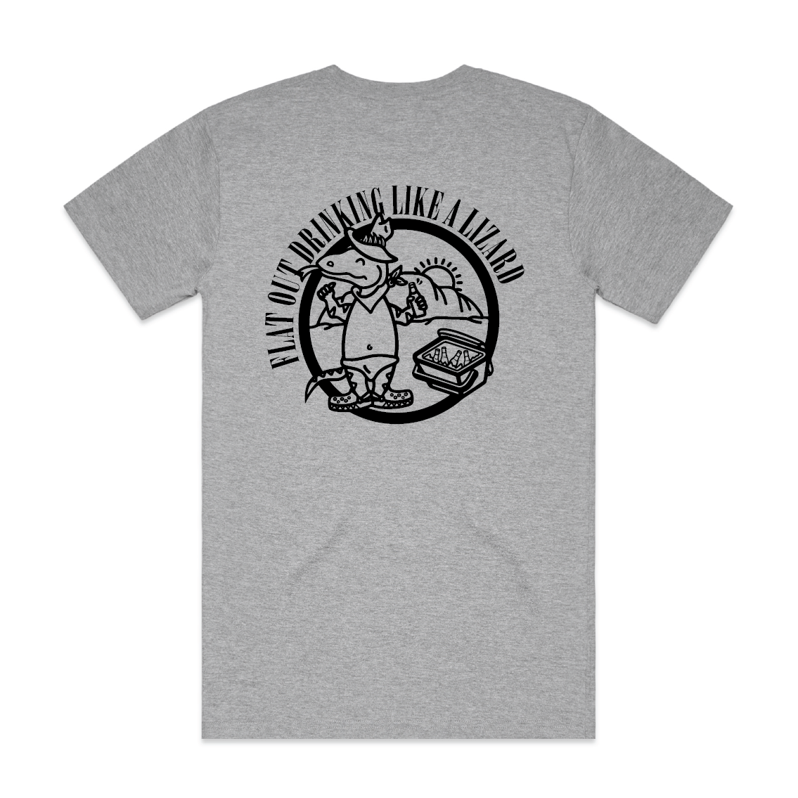 Flat Out Drinking Like A Lizard | Men’s Tee