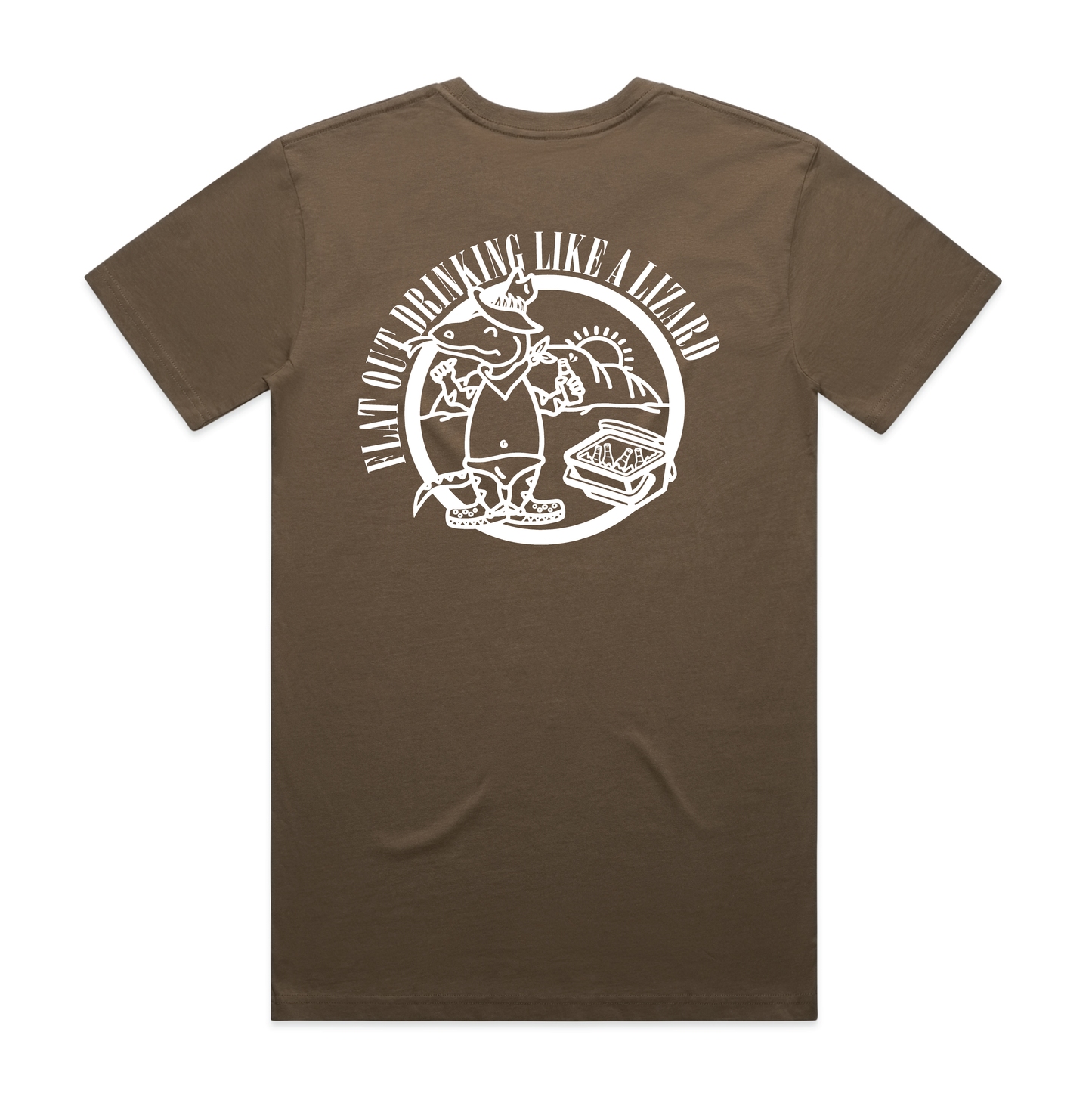 Flat Out Drinking Like A Lizard | Men’s Tee