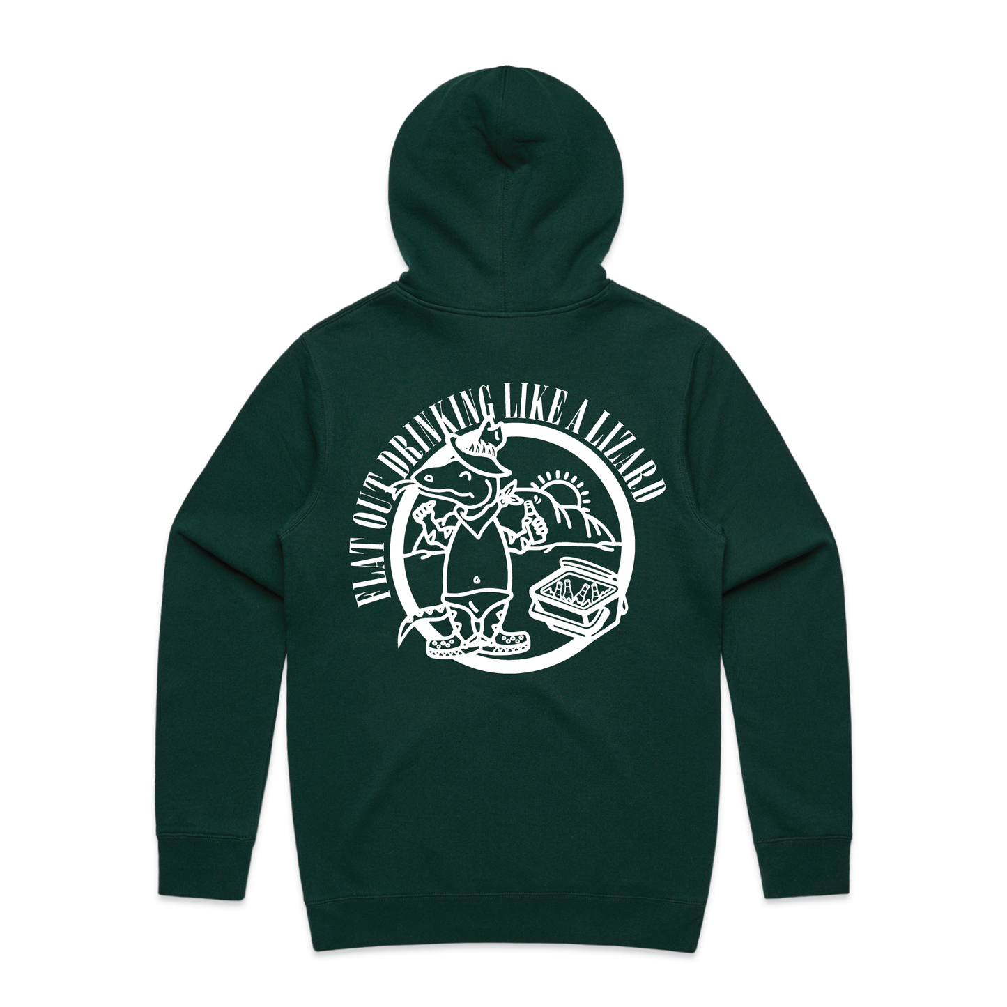 Flat Out Drinking Like A Lizard | Men's Hoodie