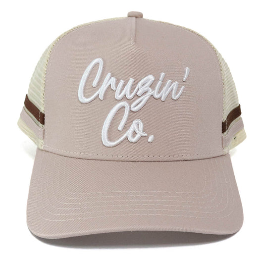 Embroidered Soft Lilac Signature Logo | Pony Tail Trucker Cap