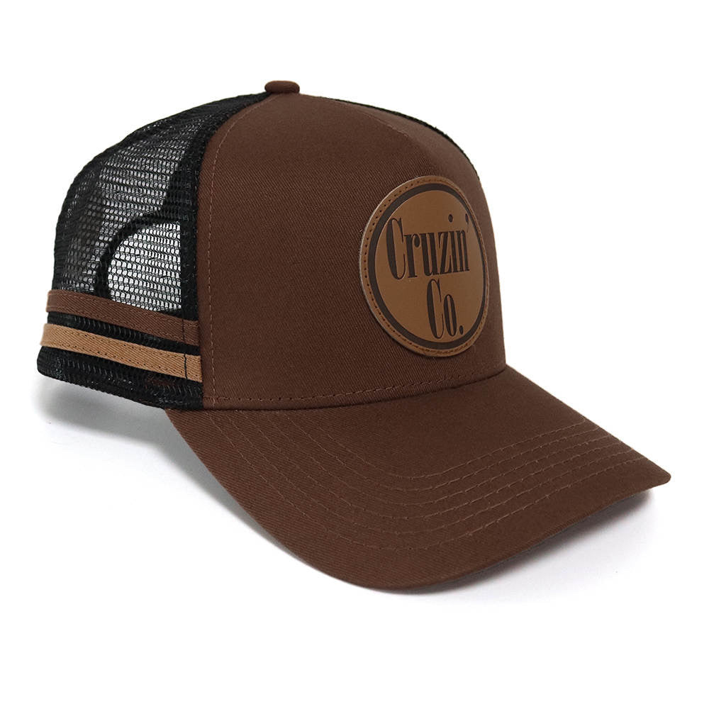 Cruzin’ Co. Logo | Trucker Cap | Chocolate