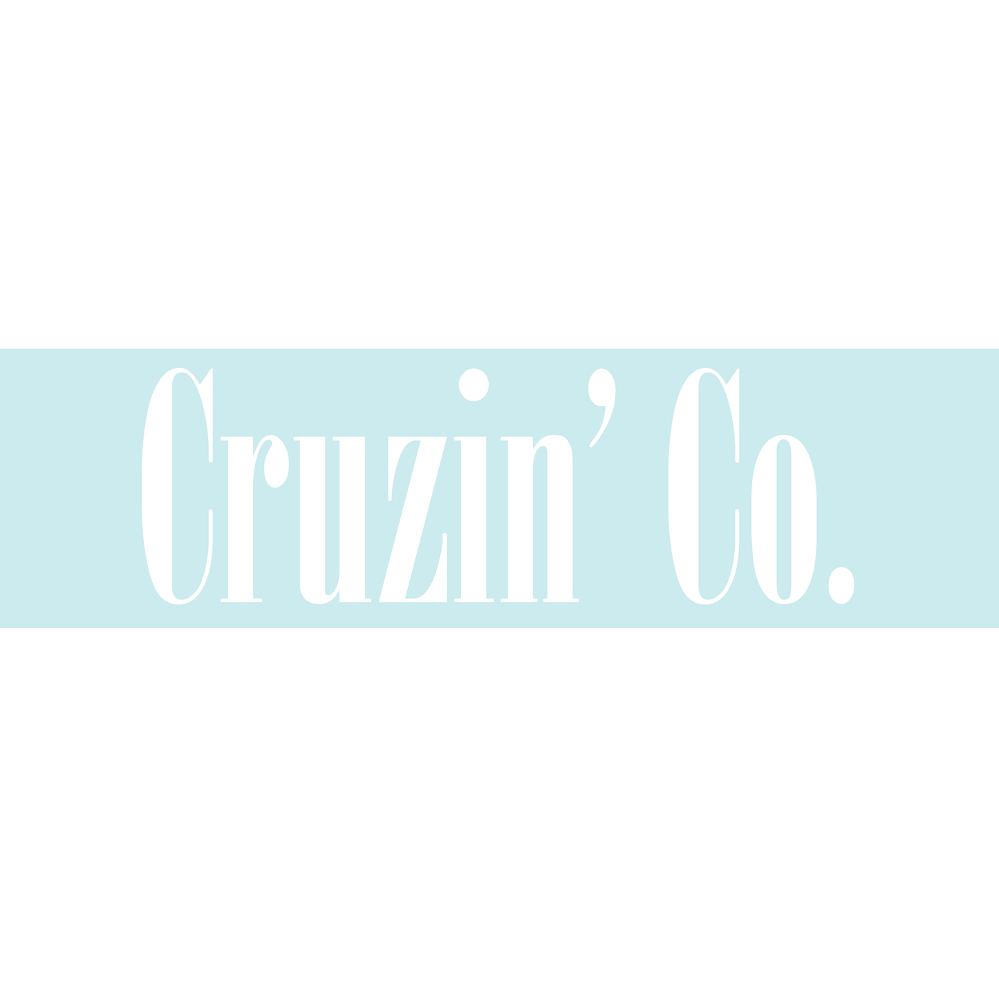 Cruzin’ Co. Windscreen Sticker